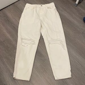 White mom jeans from Zara USA size 6